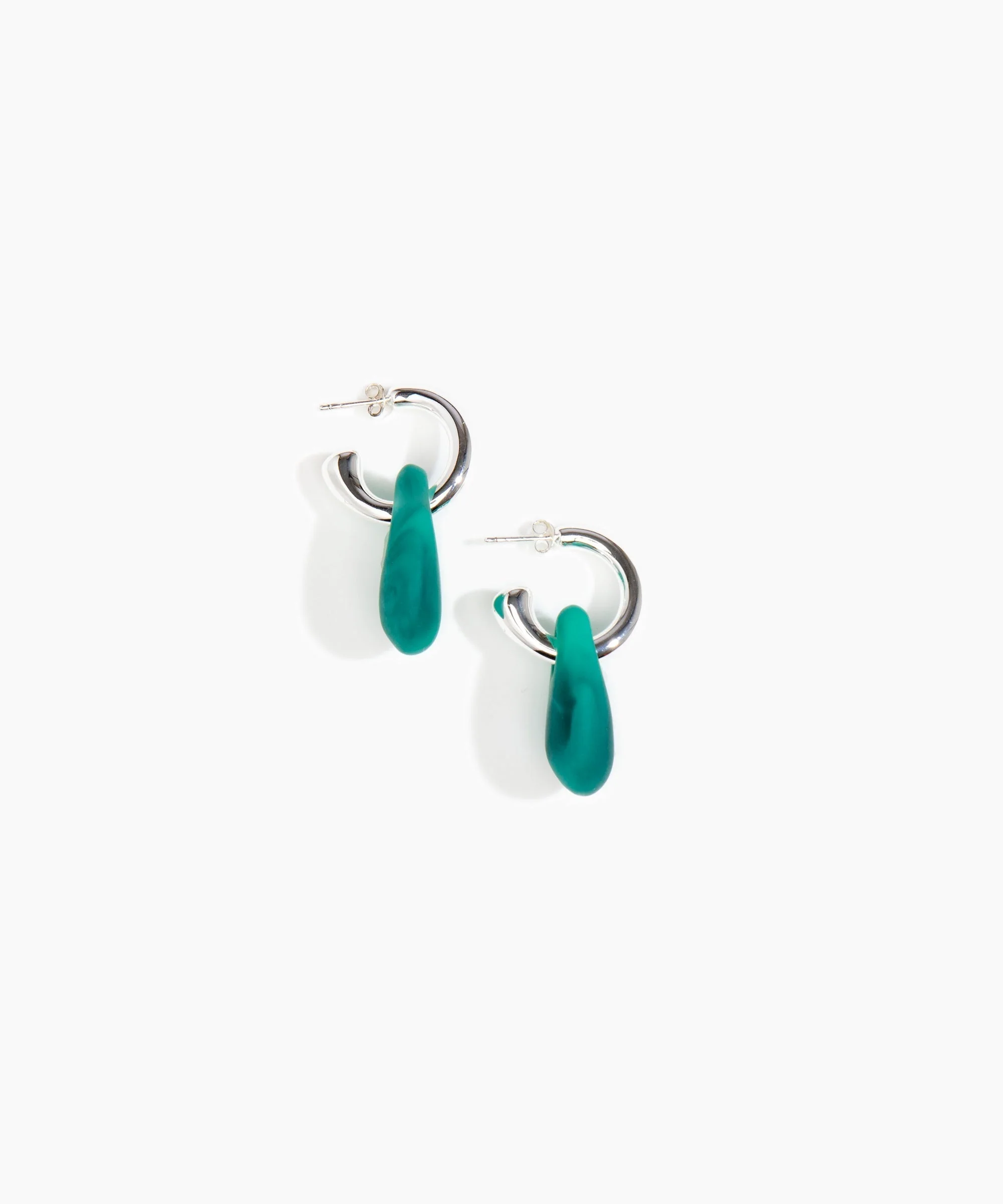 Small Rock Hoop Earrings - Image 7