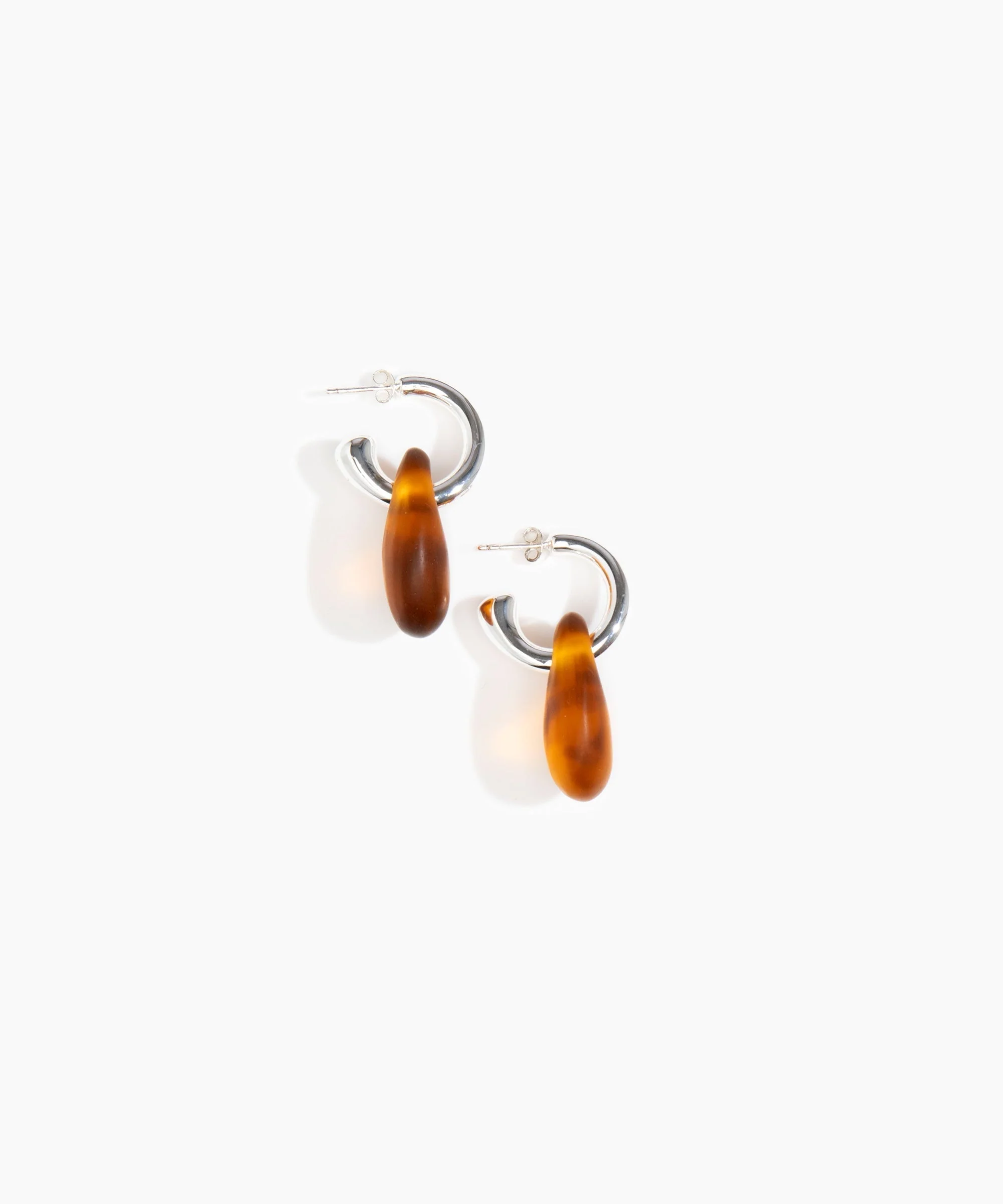 Small Rock Hoop Earrings - Image 9