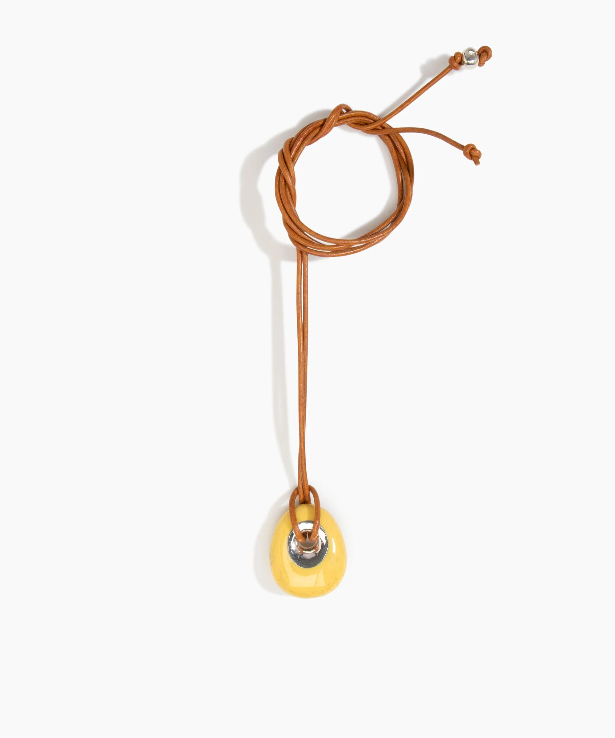 Small Rock Pendant on Leather - Image 3