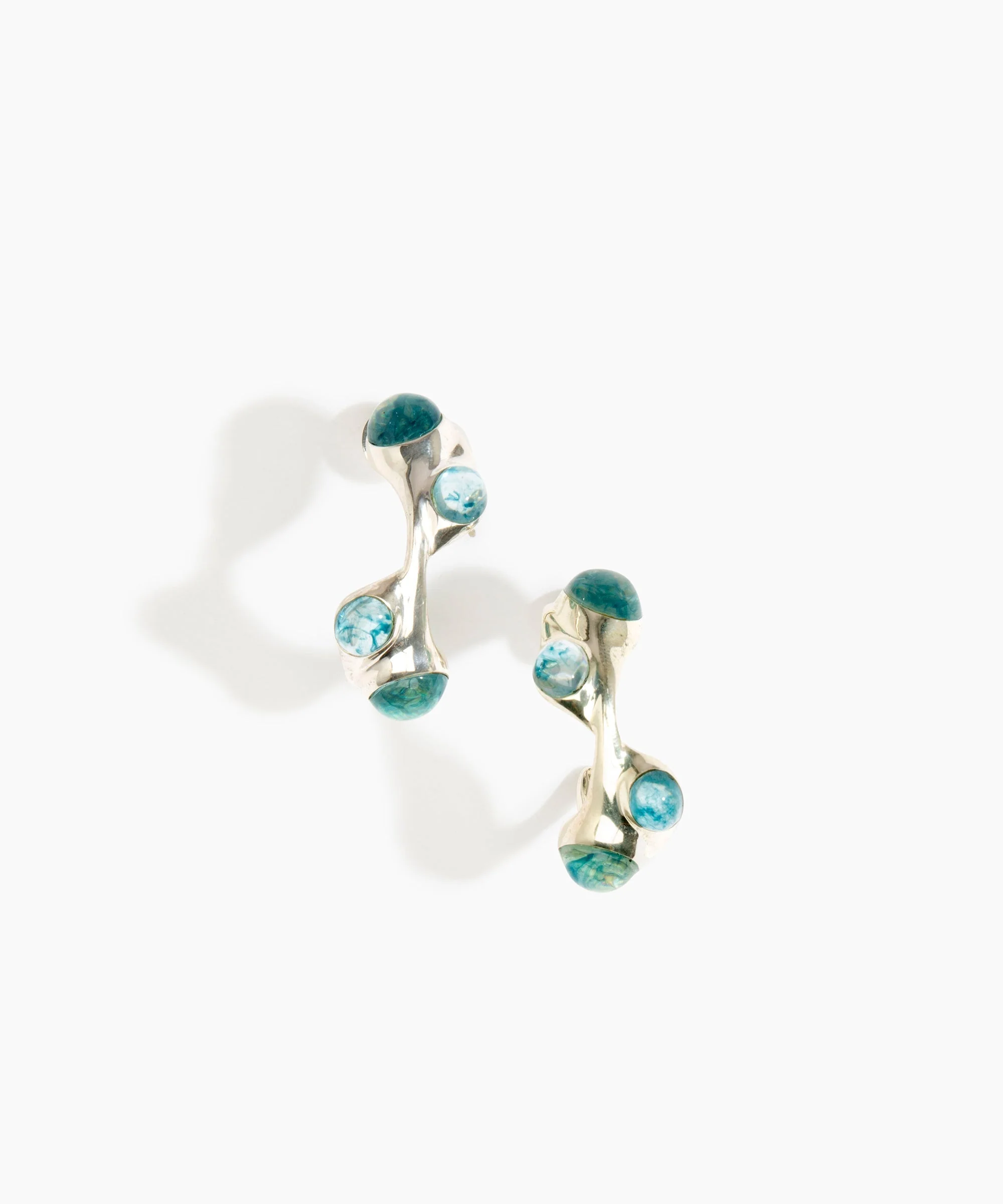 Watercolour Hoop Earrings - Image 4